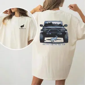 Bronco Off-Road Powerful Truck 2 Side T-Shirt Sweatshirt Hoodie Adventure Lover Apparel Retro casual Full color Off-Road Enthusiast Gift streetwear Sweatshirt, Hoodie, Comfort Colors