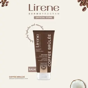 Lirene Perfect Tan Bronzing Body Balm Coffee Brûlée — Gradual Glow Moisturizer, Nourishing Self-Tan, Smooth Skin Finish