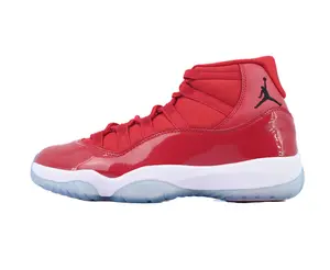 All Red Patent Leather High Top Basketball Sneakers Breathable Fabric Lining Anti Slip Wear Resistant Ice Clear Translucent Rubber Outsole Fashion Retro Sports Walking Trainers