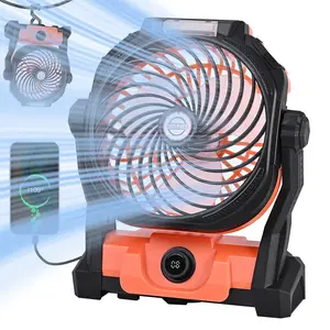 SYADOO 20000mAh(48Hrs) Battery Powered Rechargeable Fan, Portable Fan, Cordless Shop Fan, Camping Tent Fan with Light, Desk Fan for Bedroom, Home and Office, Outdoor