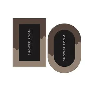 2pc Diatomaceous Earth Anti-Scratch Wear-Resistant Bathroom Absorbent Mats, Non-Slip Daily Use, Durable and Shed-Free, Ideal for Wet/dry Areas, Shower Floor Mat Non Slip
