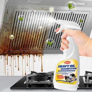 Gihen Heavy Oil Cleaner Stain - Effective Multi-Purpose Cleaner with Spray Nozzle for Kitchen Household Oven Stove Range Hood Sink