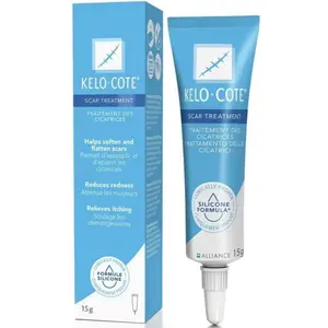 Kelo-Cote Silicone Scar Gel 15g - Comfortable Durable Reliable Solution for Reducing Scars & Redness with Silicone Formula
