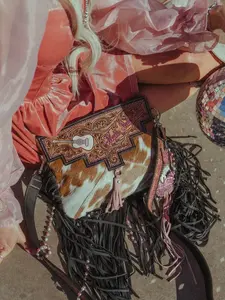Dolly Taught Me a Haute Southern Hyde by Beth Marie Exclusive Cowhide Tooled Purse