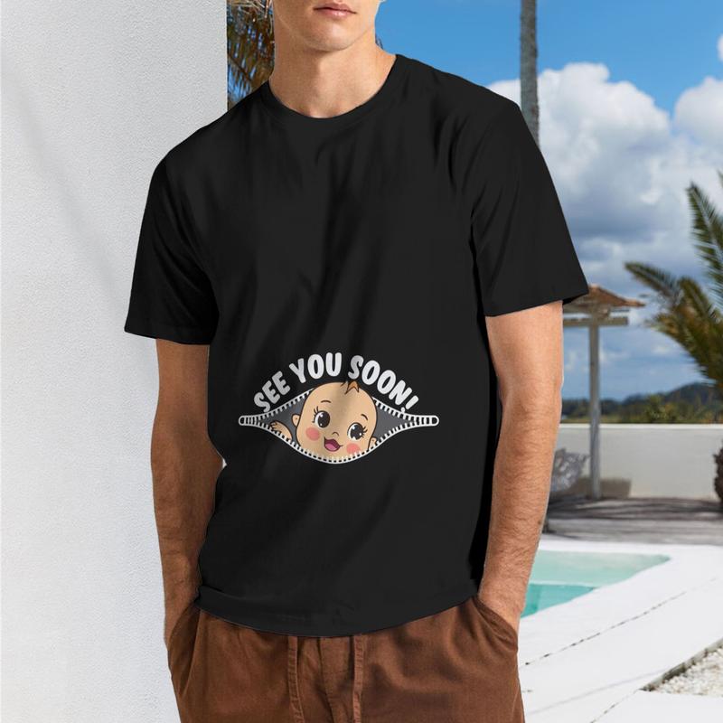 Funny See You Soon Face Graphic T-Shirt | Cute KoreanStyle KDrama Inspired Design, Breathable Crewneck, Lightweight, Regular Fit, All-season, Vintage Style, Slight Stretch Fabric, Perfect for Adult Daily Wear