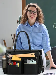 Women's 15.6 Inch Laptop Bag, Teacher Tote Bag, Nurse Bag, Professional Laptop Messenger Bag, Shoulder Backpack, Large Handbag, Business Office Briefcase