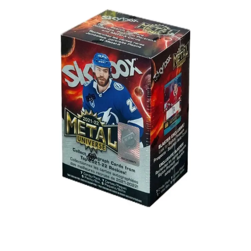 Upper Deck 2021-22 Skybox Metal Universe Ice Hockey 5-Pack Blaster Box, Collectibles Sports Trading Cards for Hockey Card Enthusiasts with Rare or Valuable Finds