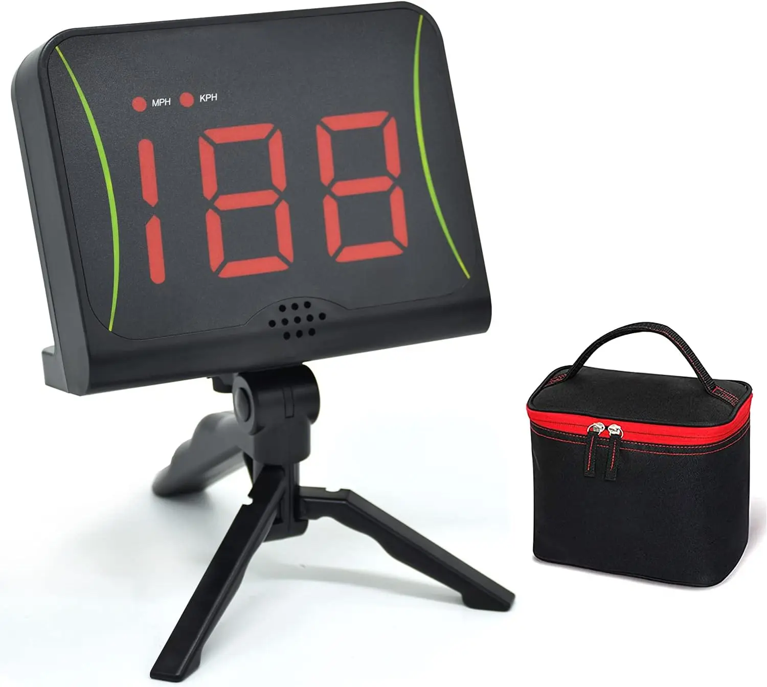 Velocity Speed Radar - Compact Doppler Sports Sensor for Soccer Speed Training, Portable Gun for Measuring Pitch and Kick Velocity