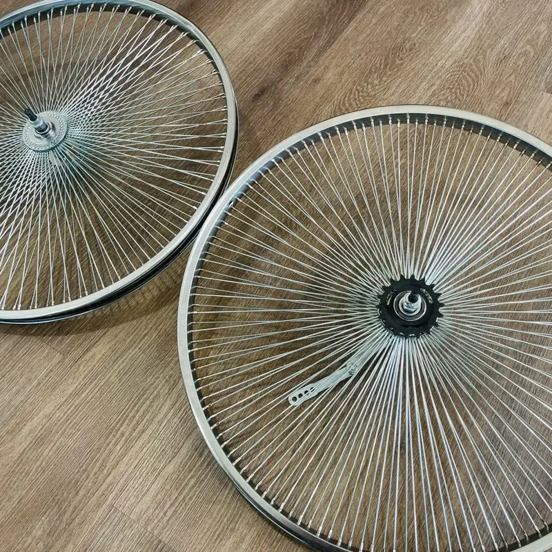 26 Lowrider Bicycle Dayton Chrome Wheels 140 Spoke Bike Rims Front & Rear  Coaster Brake Beach Cruiser 144 - TikTok Shop