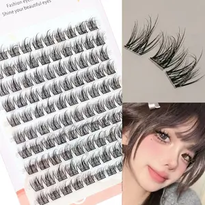 10 Pack Fluffy Lazy Look False Eyelashes, Dense Volume Lash Set, Easy Apply Fake Lashes for Daily Use, Beauty Essential