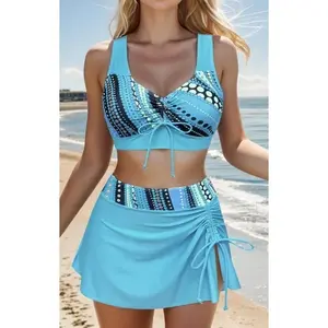 New women's two-piece swimsuit, slimming and sexy, backless bikini with a high-end feel, cross-back bikini swimwear KA-P102-08