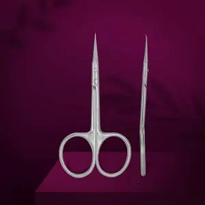 Professional cuticle scissors with hook Staleks Pro Exclusive 21 Type 2 (Magnolia)