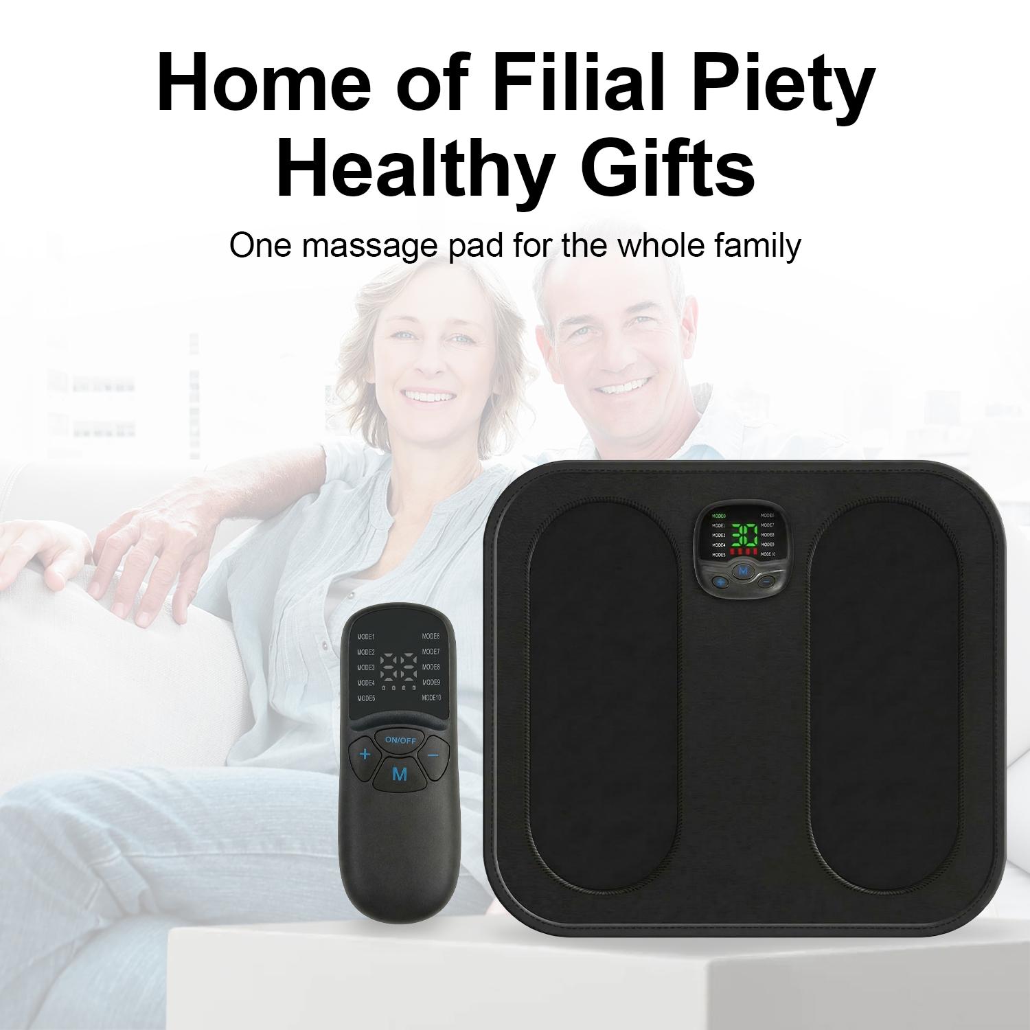 EMS Foot Massager Electronic Muscle Stimulator, Powered Electric Massager for Foot Pain Relief & Blood Circulation