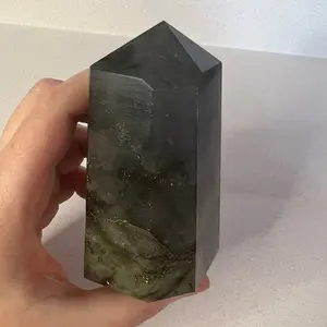 Labradorite crystal tower
