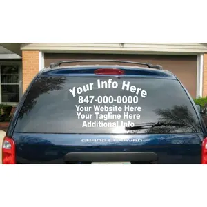 (1)  5 Line Truck Car Vehicle Lettering Auto Decal Custom Business Back Window