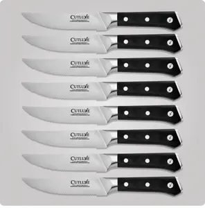 Cutluxe Serrated Edge Steak Knives Set 8-Piece