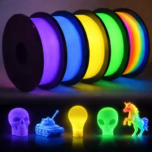 Filajoy3d 1.75mm 250g*4 Glow-In-The-Dark Pla Filament Set, Economical 4 Rolls, Compatible with Most Fdm Printers, Dark Luminous Material