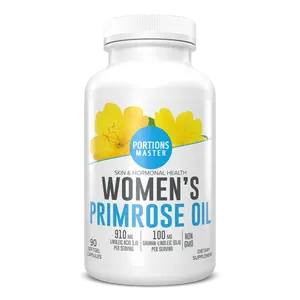 Portions Master Women's Primrose Oil Skin & Hormonal Health (90 Count)