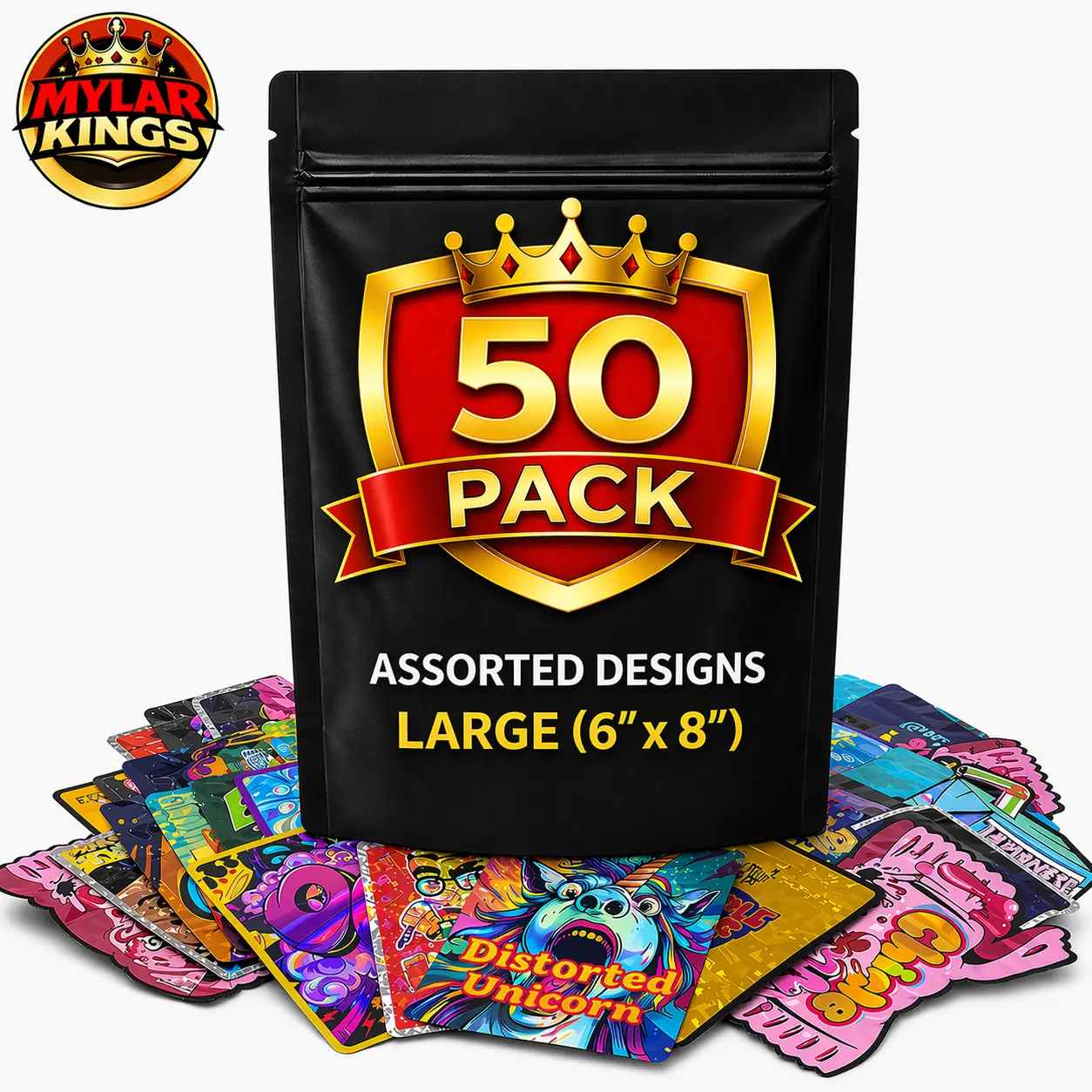 50 Pack Large 6in x 8in Large Organizer Bags Bundle Assorted Designs 50 Pack Large 6in x 8in Large Organizer Bags Bundle Assorted Designs