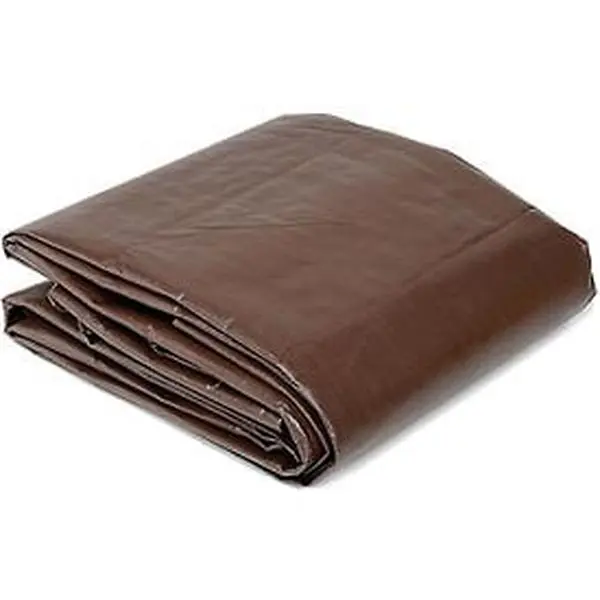 Super Heavy-Duty Tarp, 6 x 8 ft Woven Polyethylene Ground Cover, 8 oz Tear & UV Resistant for Camping and Hiking, 2.7 lbs, Waterproof, Wear-Resistant, Outdoor Camping, 8Oz