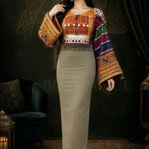 Qashaang Women's Modest Islamic 100% Cotton Casual Knit Sweater - Crew Neck, Breathable Fabric, Fashionable Lady Style, Elegance for Daily Wear