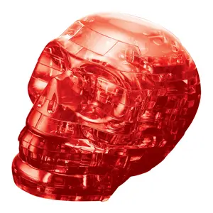 3D Crystal Puzzle - Skull (Red): 48 Pcs