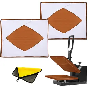 2 count 16x20 Inch Heat Press Platen Wrap Cover, Non-Stick High Temperature  Teflon Platen Wrap Cover, Protecting Sublimation Heat Press Machine Plate from , Inks and