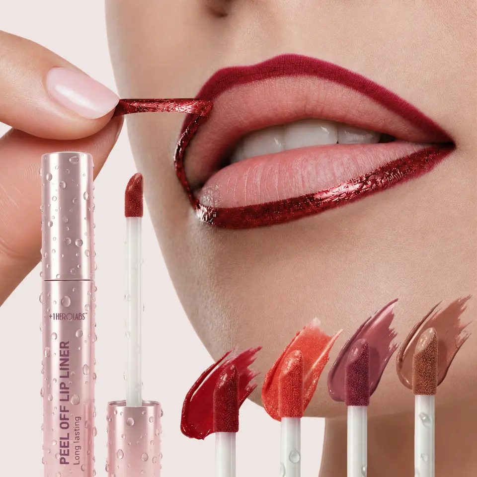 Peel Off Lip Liner & Lip Stain | Long-Lasting & Transfer-Proof Matte Finish | Alcohol-Free Formula
