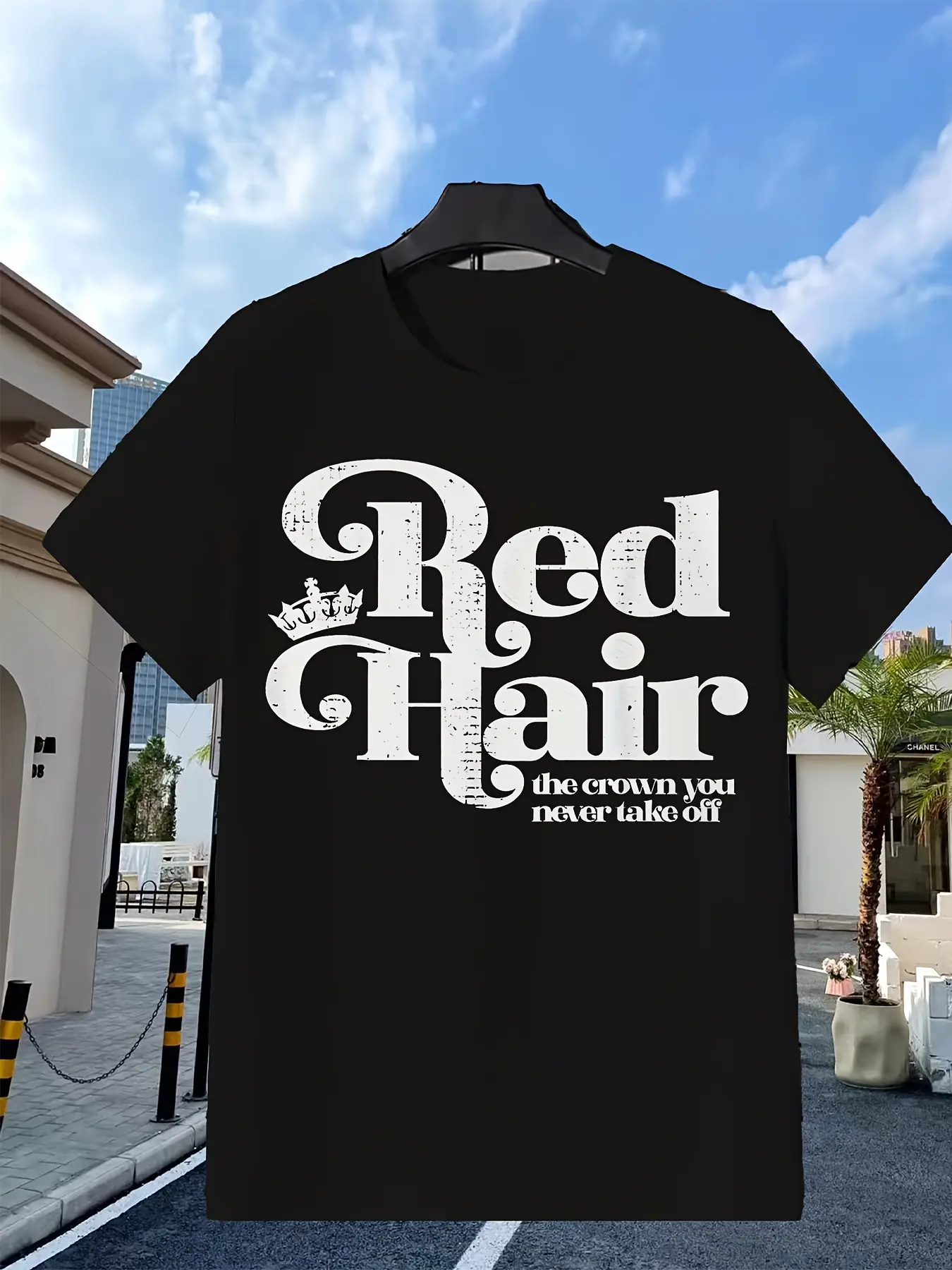 Men's Unisex's Plus Size Redhead CrownRetro Casual unisex soft cotton short sleeve t shirt, vintage graphic casual tee for men women teens, perfect birthday holiday gift for camping travel gym daily street  wear