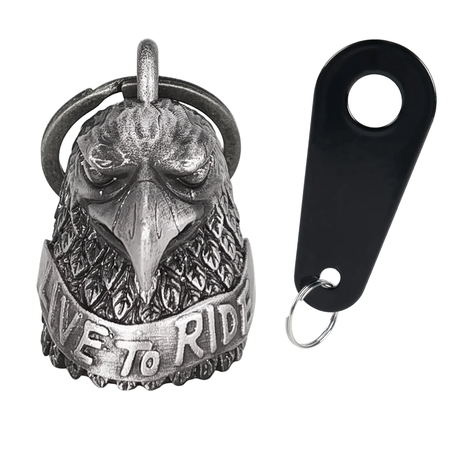 Dream Apparel Christmas/Halloween Bell, Gremlin/Guardian Motorcycle Bell/Motorcycle Key Chain for Bikers Women Men W/Hanger,Biker Bell for Riders,Good Luck Riding Bell Spirit Bell Moto Accessories