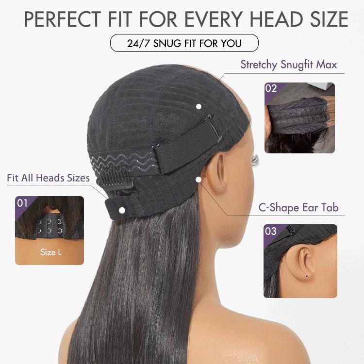 LUVME Blonde Highlight / Brown Highlight Short 180% Density Layered Bob Wig Glueless 5x5 Closure Pre-Cut Lace 100% Human Hair Wig