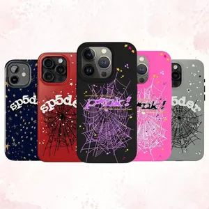 Sp5der Punk Style Phone Case 555 For Iphone 11 12 13 14 15 16 17