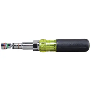 Klein Tools 32807MAG 7-in-1 Nut Driver with Magnetic Driver and Spring Coil Bits