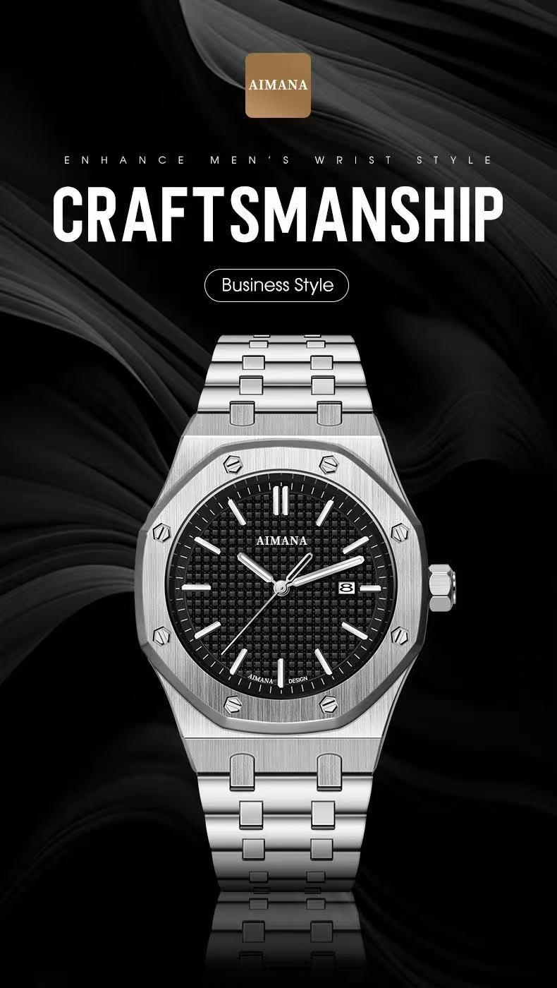 Men’s Luxury Formal Quartz Watch–Featuring a square stainless steel case with a luminous dial,water and scratch resistance, and a date display.A stylish and versatile luxury timepiece(Randomly give away an elegant,and stylish women's watch) Men’s Luxury Formal Quartz Watch–Featuring a square stainless steel case with a luminous dial,water and scratch resistance, and a date display.A stylish and versatile luxury timepiece(Randomly give away an elegant,and stylish women's watch)