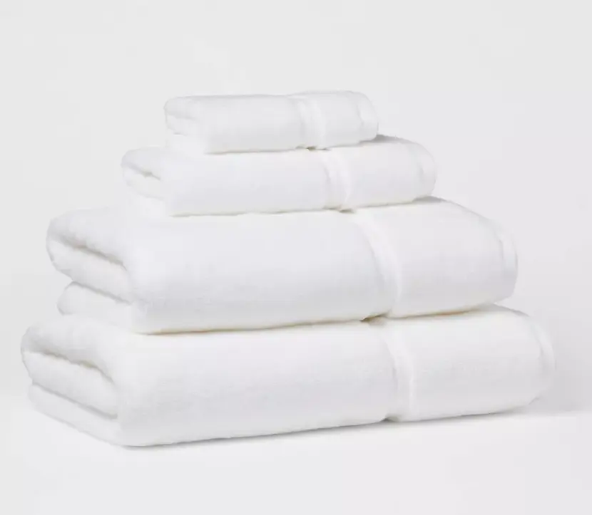 Oversized White Bath Towel, Ultra Soft Highly Absorbent Quick Dry Microfiber Large Shower Towel for Bathroom Hotel Spa
