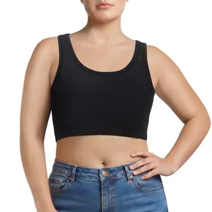 CuteStreet FTM Chest Binder for Transgender Elevated Bandage Binder Pullover Binder Bra for Tomboy Tank Top