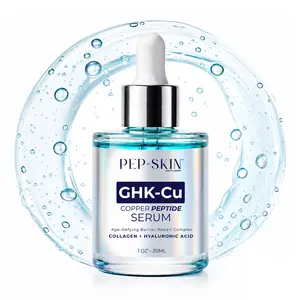 Pep-Skin GHK-Cu Copper Peptide Facial Serum, Anti-Aging Skincare Essence for Skin Repair & Hydration
