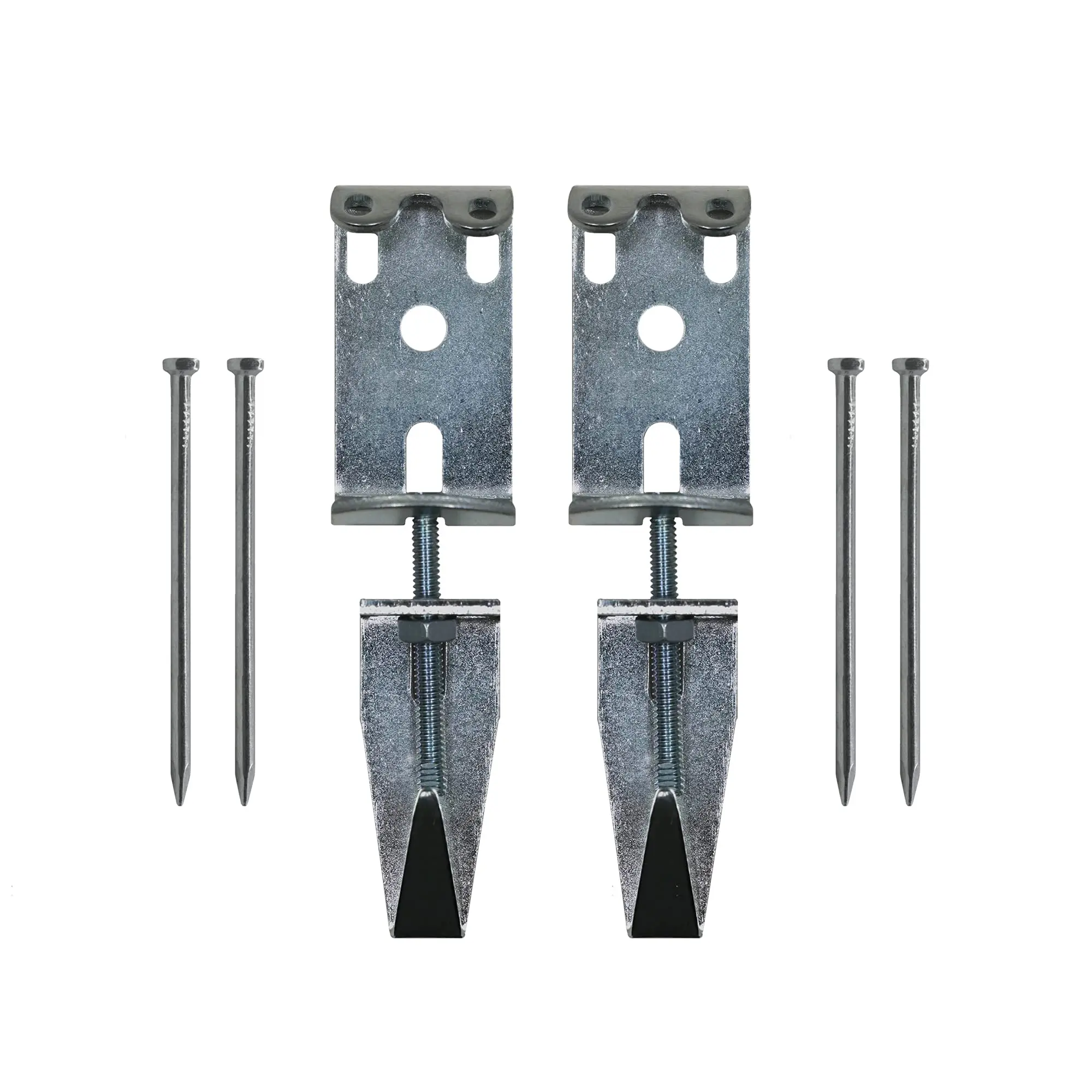 Phs Heavy Duty Picture Hanging J-hooks - Adjustable Museum Hangers For Mirrors  Art & Frames 100 Lbs Capacity 2 Pairs Wall Mount Hardware With Leveling System