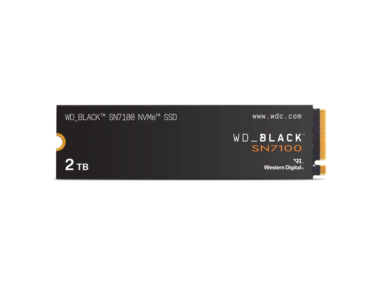 WD_BLACK SN7100 M.2 2280 2TB PCI-Express 4.0 x4 TLC 3D NAND Internal Solid State Drive (SSD) WDS200T4X0E WD_BLACK SN7100 M.2 2280 2TB PCI-Express 4.0 x4 TLC 3D NAND Internal Solid State Drive (SSD) WDS200T4X0E
