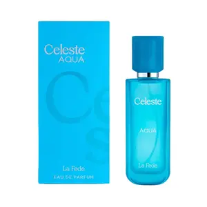 Khadlaj La Fede Celeste Aqua for Unisex Eau de Parfum Spray, 3.4 Ounce