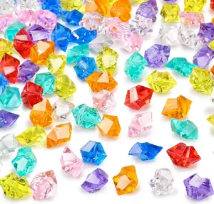 150 PCS Multicolored Decorative Fake Ice Cubes