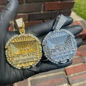 Religious Iced Bling Out Last Supper Gold Plated Hip Hop Pendant