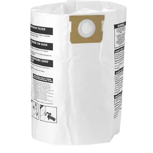 Shop-Vac 9066333 Disposable Filter Bags, Fits 15-22 Gallon Tanks, Effective Filtration and Dust Control, (3-Pack)