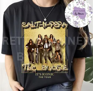 “It’s Iconic” tour tee shirt TLC Merch E N Vogue And Salt N Pepa tour t shirt concert venue apparel