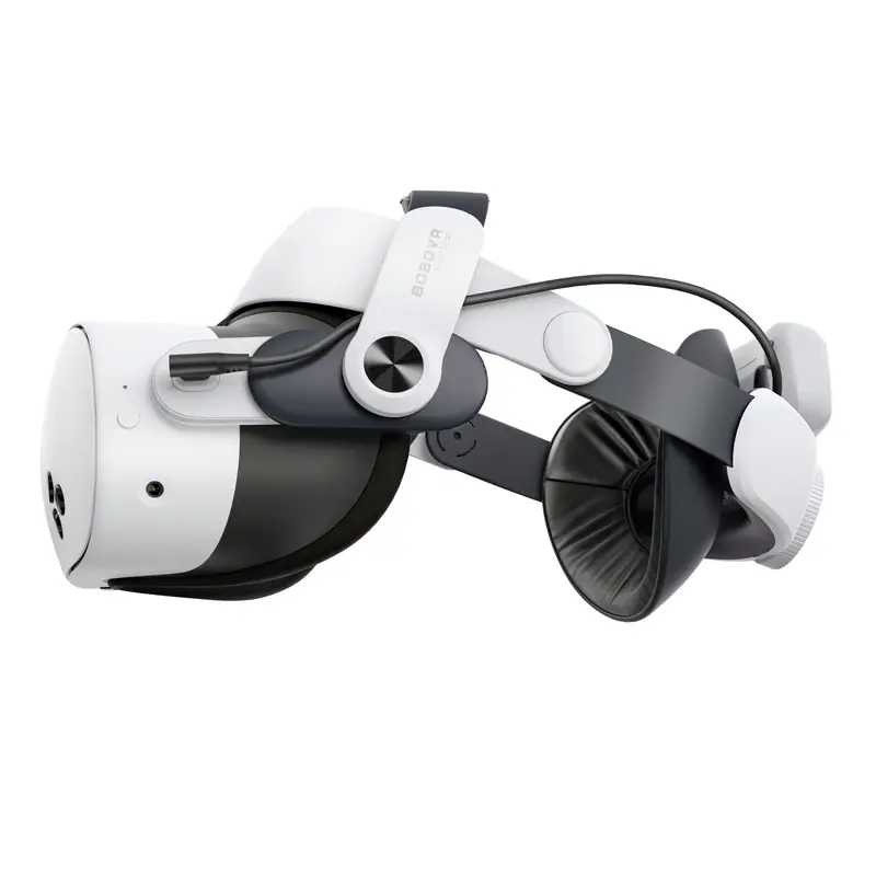BOBOVR M3 Pro VR Headstrap Battery Accessory for Meta Oculus Quest 3/Quest 3S VR Headset, 140g Adjustable, Magnetic Quick-Swap 5200mAh Detachable Hot-Swappable Battery System, Innovative Suspended Design, Comfortable Support, Extended Playtime