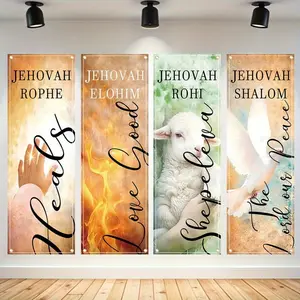 Easter Theme Backdrop Banner, Inspirational Church Banner, Wall Decor for Church Sanctuary Walls, Celebrations, Gifts, and Home Wall Decorations, Ornaments