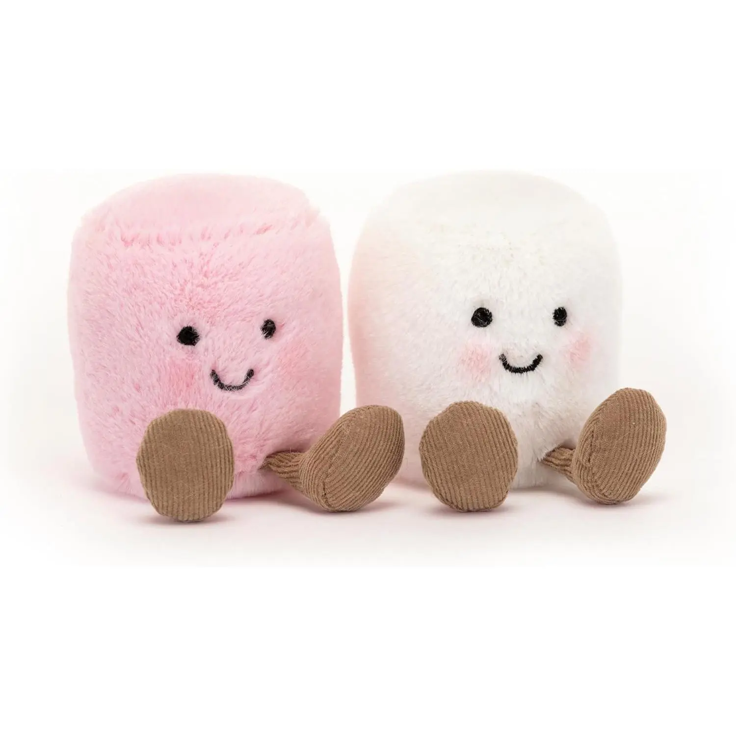 Jellycat Amuseables Pink and White Marshmallows Stuffed Toy, 3.5 inches | Food Plush | Fun Gift Idea
