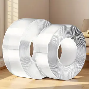 Super Strong Nano Dual-Sided Tape, 10m/393.7 Inches, Thick Transparent No Residue, Waterproof Adhesive for Plastic Wood Glass Stone Metal