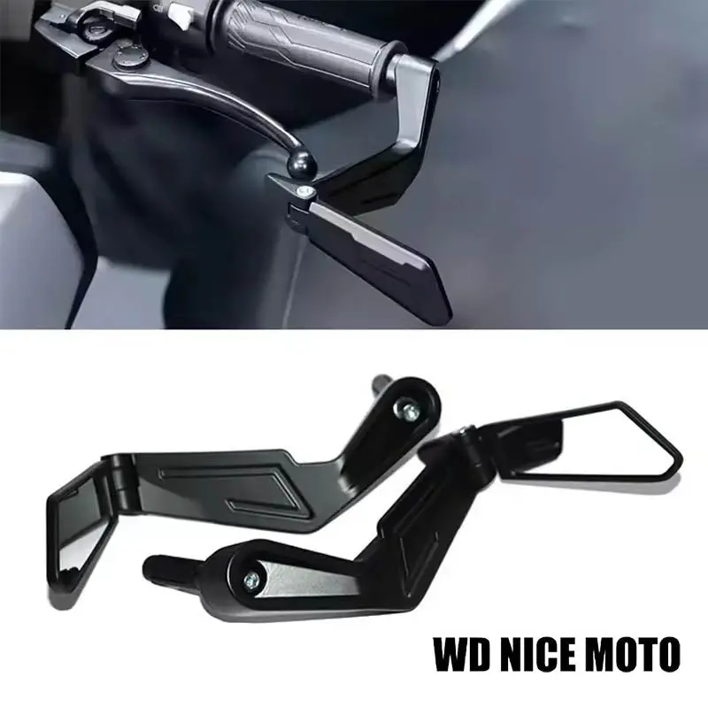 WD NICE MOTO Motorcycle Handlebar Mirror, Rear View Mirror, Brake Clutch Protection Lever, Side View Mirror for Honda Kawasaki Yamaha Ktm Motorcycle Parts