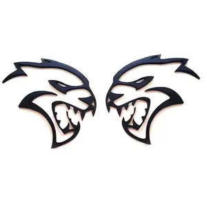 Dodge SRT Hellcat 3D Embossed Emblem Sticker – Exterior Styling Upgrade Replacement Badge